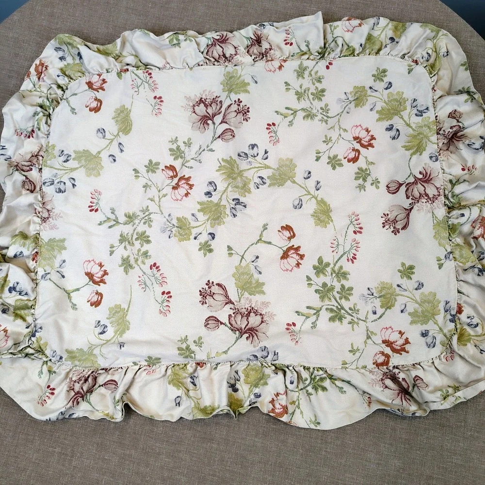 Vintage Ralph Lauren Delilah King Bedding 5pc Sheet Shams Floral Cottagecore